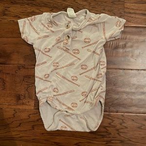 Kate Quinn Bamboo Baseball Onsie